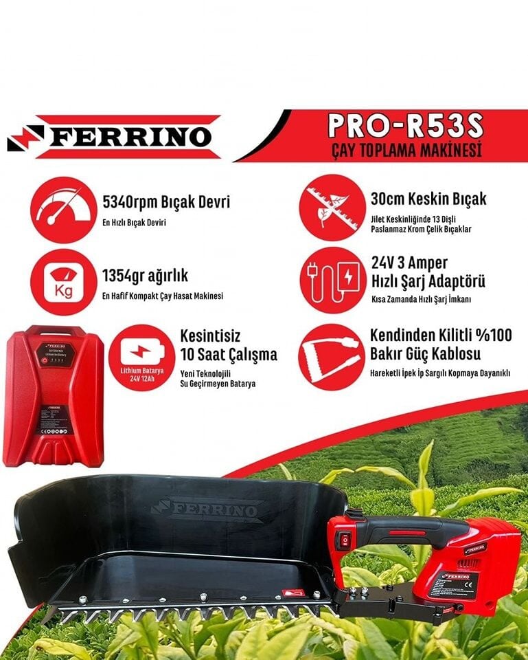 Ferrino Pro R53 - Çay Toplama Makinesi