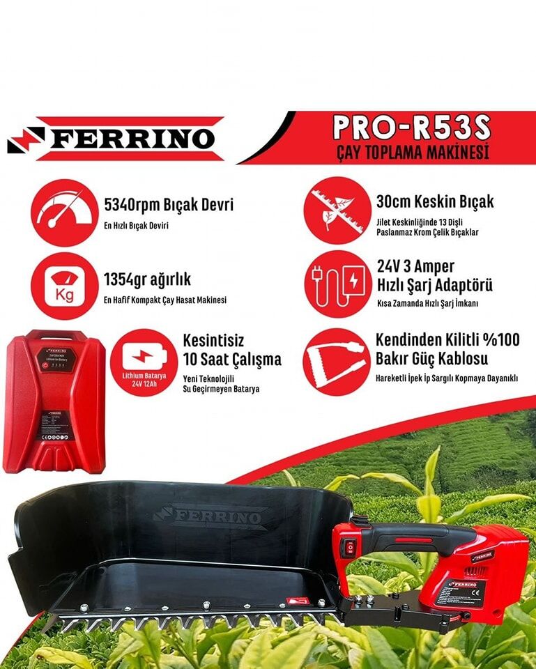 Ferrino Pro R53 - Çay Toplama Makinesi
